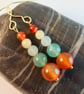 Mixed Gemstone Earrings In Autumn Shades - Handmade In Devon - Image 9