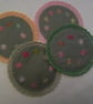 round fabric coasters - Image 1