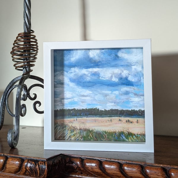 Original pastel art Holkham Bay view