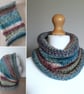Cowl, Scarf, Infinity Scarf, Neck Warmer - Image 1