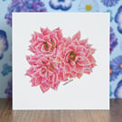 Kalanchoe Blank Floral Card