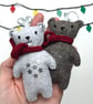 Cosy Bears Christmas Tree Decorations - Image 1