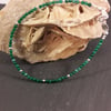 Green Quartzite and Sterling Silver Bracelet with Your Choice of Charm