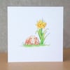 Easter Bunny Card Eco Friendly