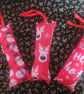 Christmas catnip kicker cat toys with ribbons - Image 1