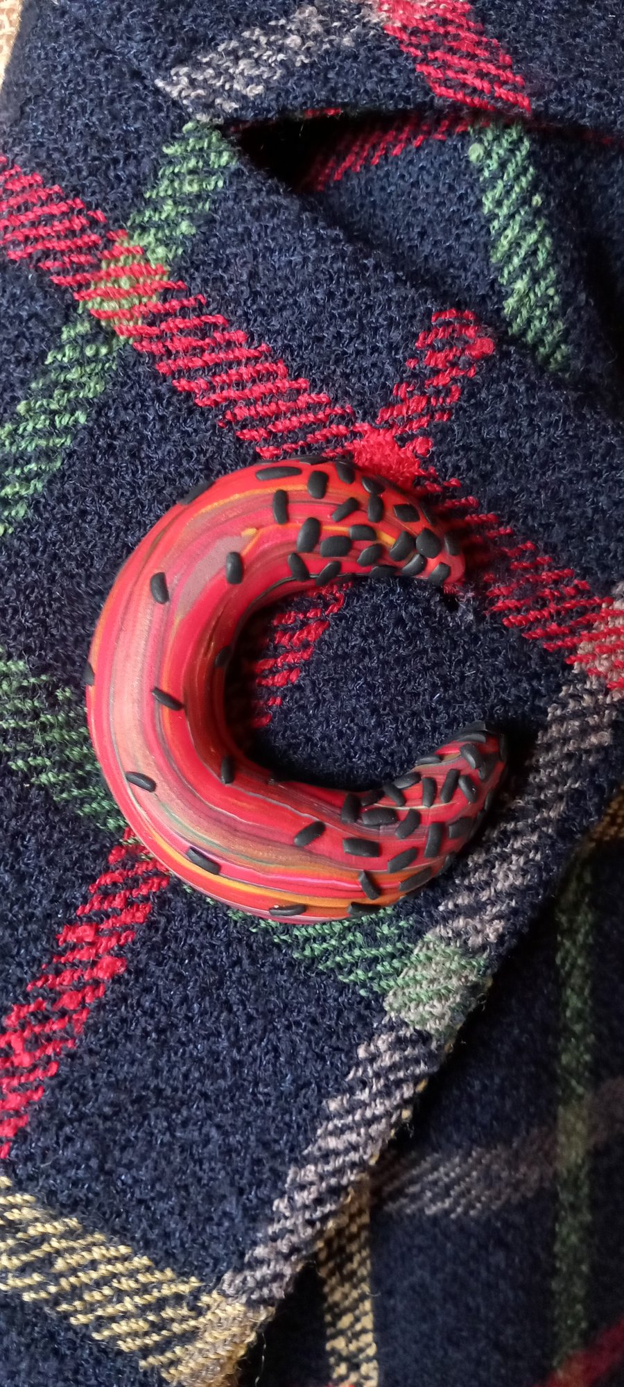 Cosmic Worm Brooch 