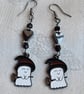 Cute Witch Ghost dangly earrings - Image 4