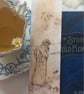 Hand printed  book mark 'Girl and Birds' - Image 6