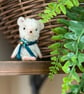 Tiny Mouse with Scarf Art Doll Blue - Image 2