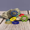 Colourful Glass Bead Stacking Rings - made to order