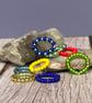 Colourful Glass Bead Stacking Rings - made to order