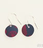 051 - Handmade Aluminium and Silver Reversible Earrings