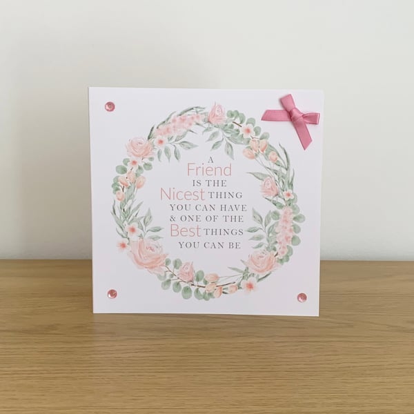 Special Friend Floral Birthday Card