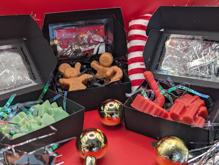 Christmas scented wax melts, soy wax, stocking fller, gift for her,