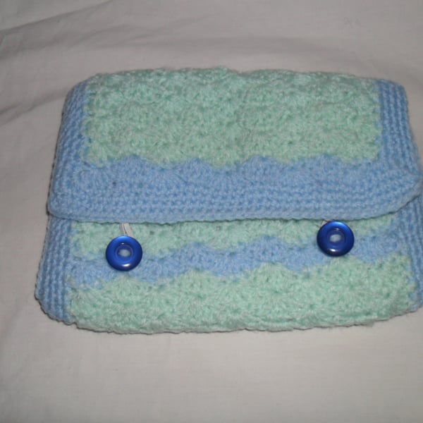 Kindle 3G Case in Blue Shell Crochet