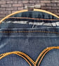 Handmade Denim Pocket Wall Hanging - Small - Image 3