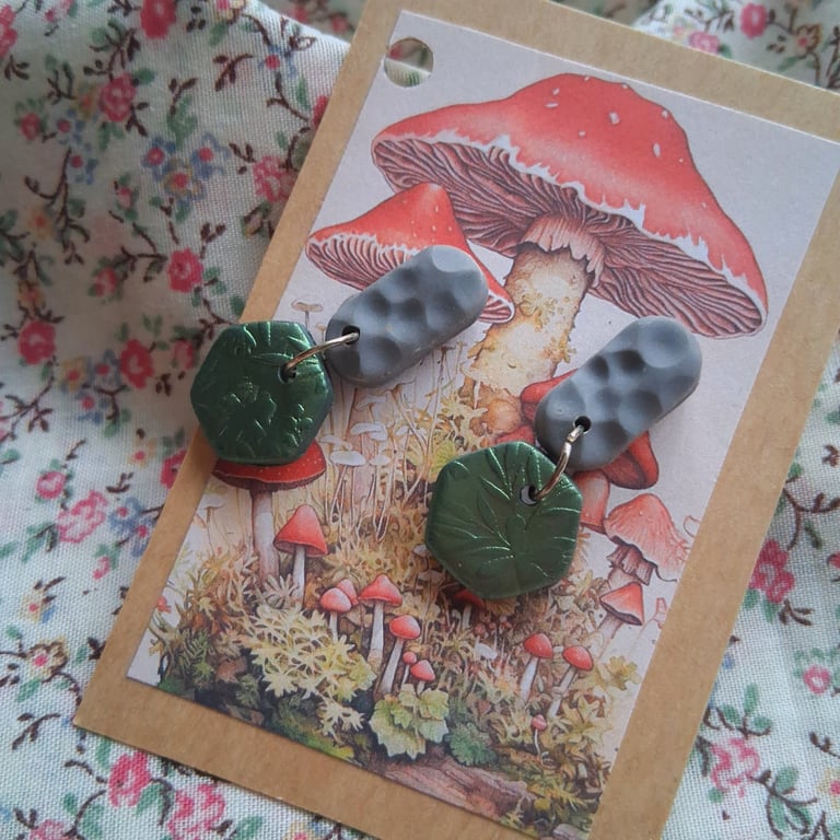 CLEARANCE! polymer clay earrings handmade- reduced-no 4