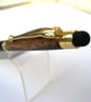 African Padouk Wood Slimline Ball Point Stylus Pen with Velvet Pouch - Image 4