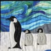 Poles Apart Penguin Kit Art Quilt Wall Hanging 