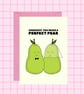 Pear Wedding Card