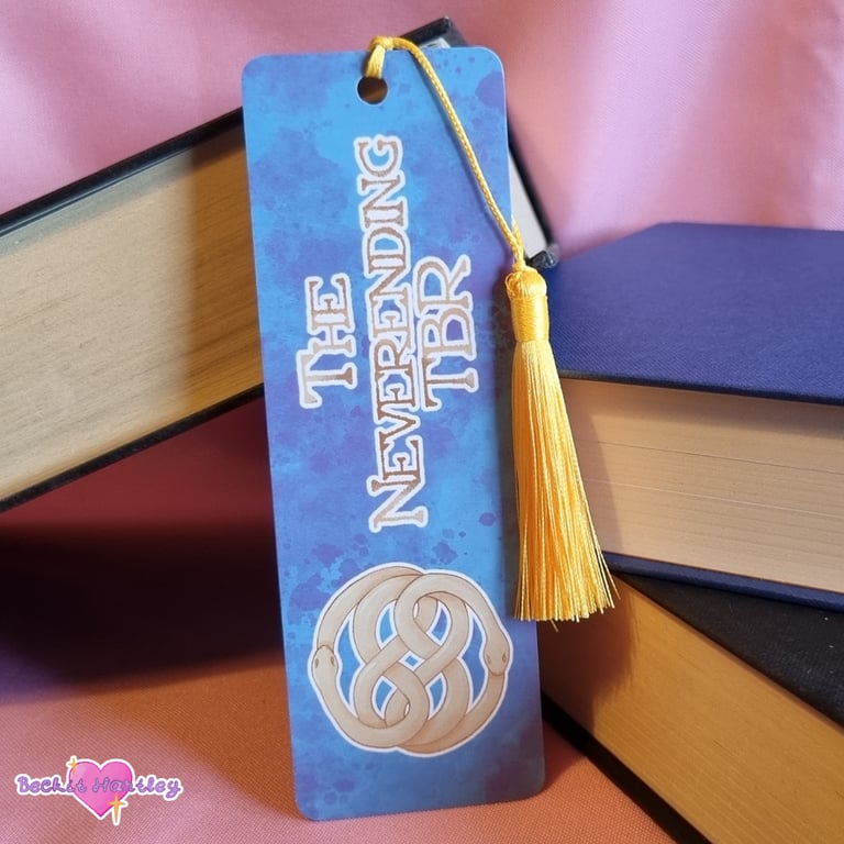 Neverending TBR Bookmark - Matte Bookmark With Tassel - Reading Accessories