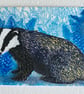 Badger collage aceo - Image 1