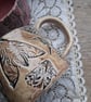 Coffee mug Moth bunch design Ceramic handmade
