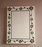 Canvas picture frame featuring bumble bee petunias 