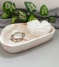 Blush Marbled Trinket Tray with White Rose Essential Oil Fragrance Stone - Image 6
