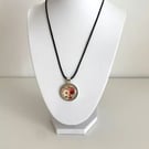 Pretty Floral Shabby Chic Pendant Necklace. Design 1