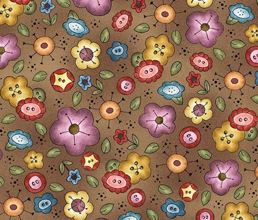 Michael Miller Background Bouquet Fabric