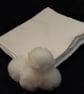 Handmade White Cotton Muslin Baby Shawl