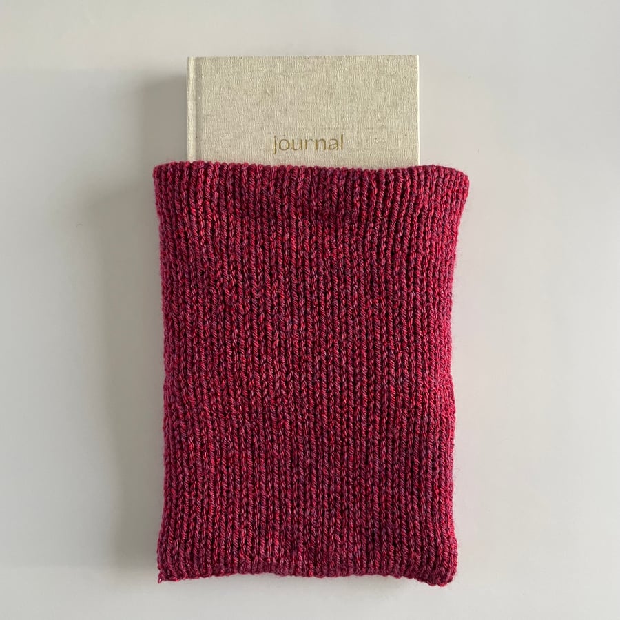 Knitted Journal A5 Sleeve, perfectly imperfect