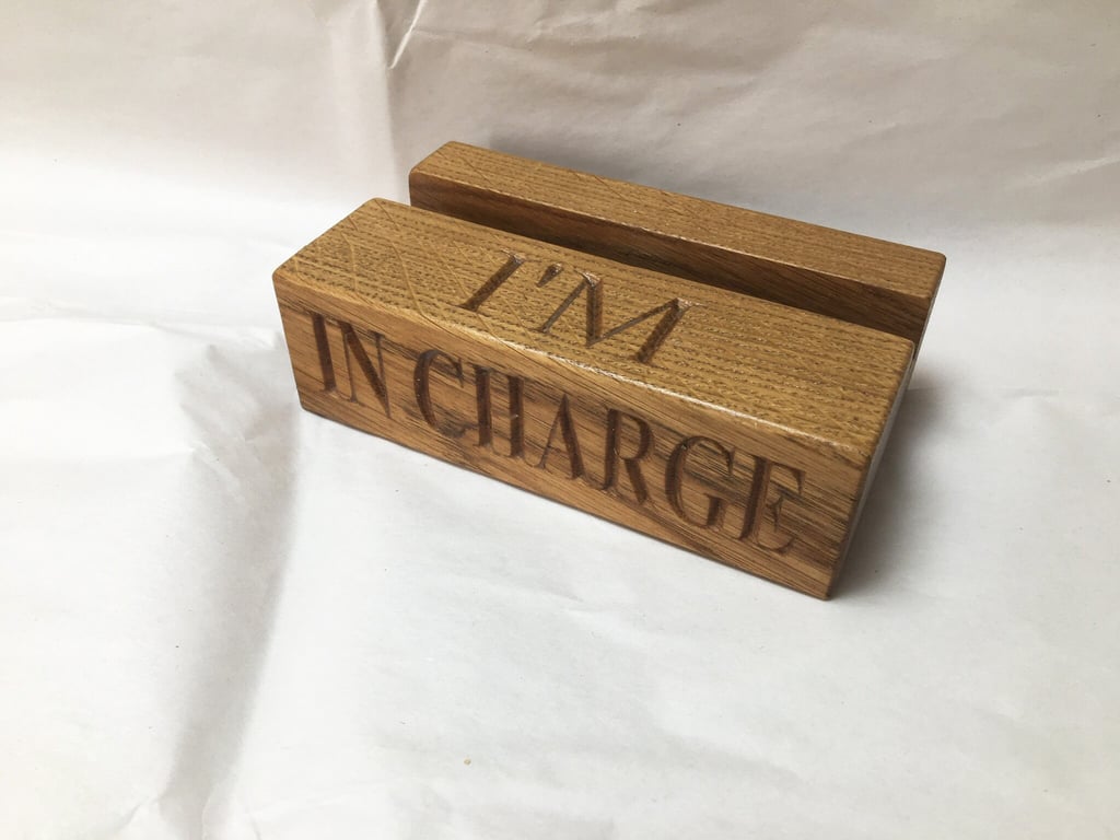 Tablet or Phone charging station Made from Solid Hardwood