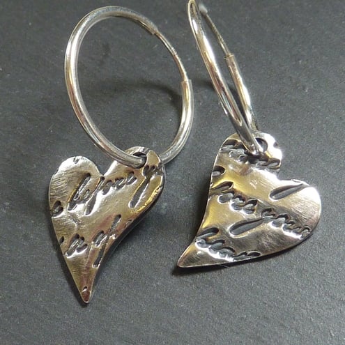 Loveletter from the heart earrings