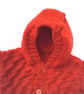 Hooded Jacket with Half Cable Pattern, Baby Shower Gift, Custom Make, Baby Gift - Image 3