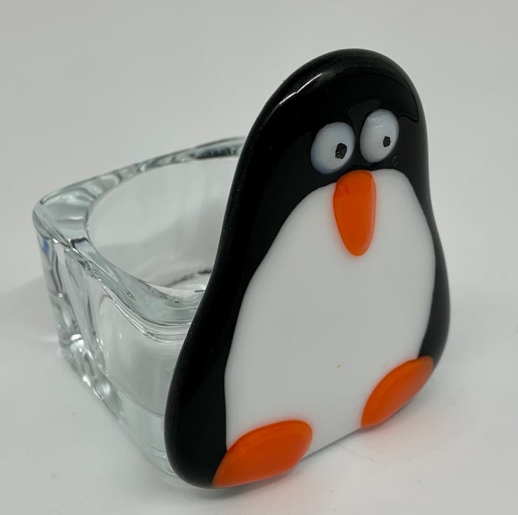 Penguin tea light holder deals