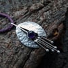 Sterling Sliver Pendant with Amethyst