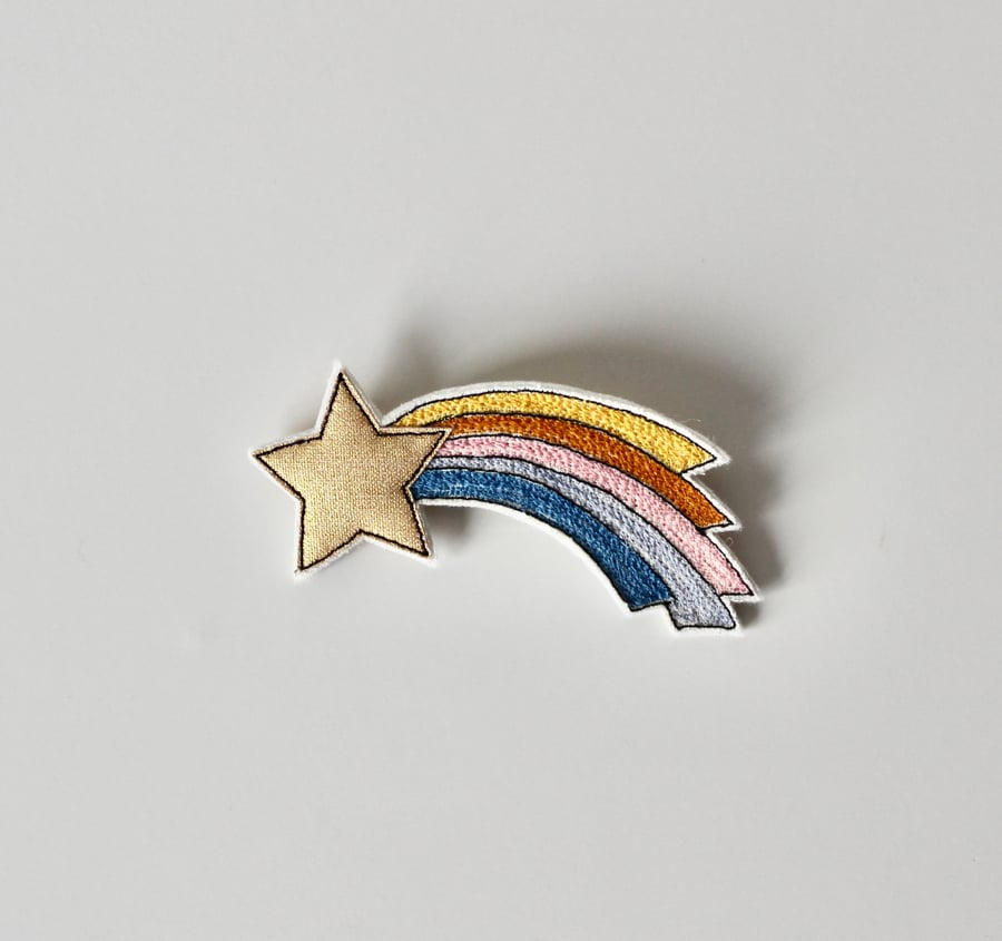 'Shooting Star' - Handmade Brooch