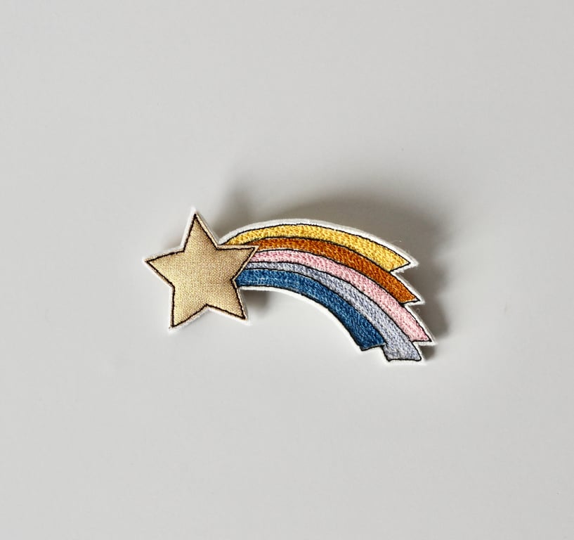 'Shooting Star' - Handmade Brooch