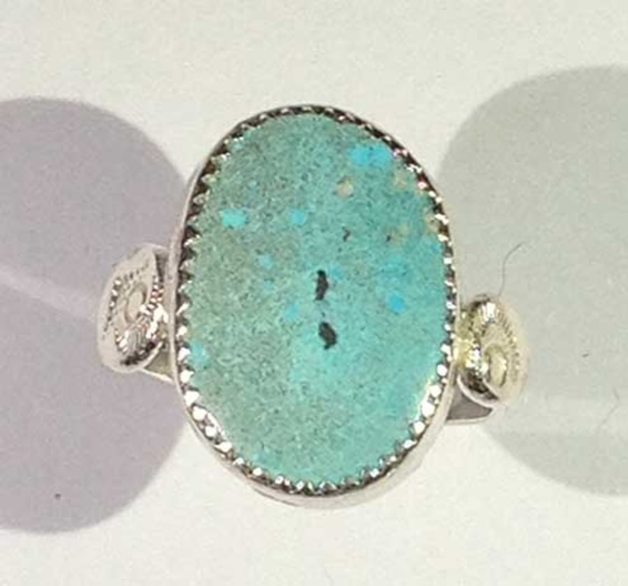 Kingman Mine size S Turquoise ring - US turquoise ring -