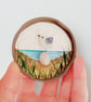 Handmade Seagull Fridge Magnet, Mini Sea Glass Watercolour Sustainable Art - Image 5