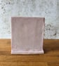 Handmade Freestanding Ceramic Picture Photo Frame in Pink - Image 4