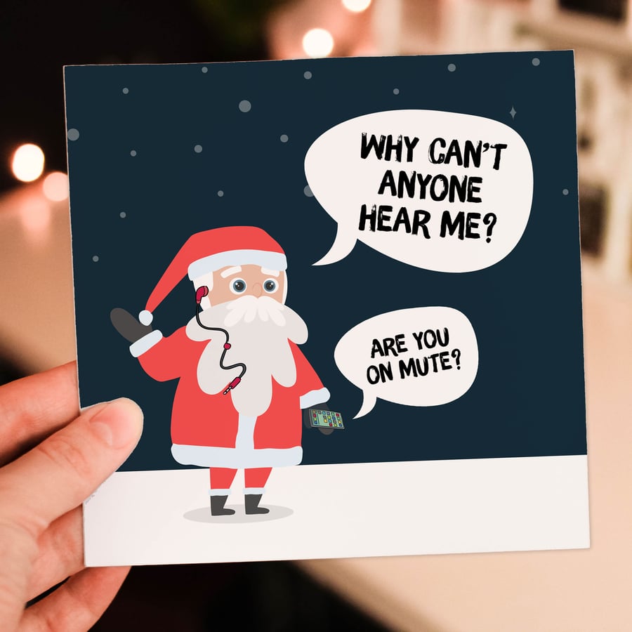 Christmas card: Are you on mute?