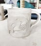 Manatee Mug - Hand Built Stoneware Pottery - Image 8