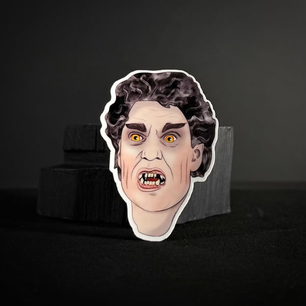 Fright Night 'Jerry Dandrige' Illustrated Vinyl Sticker