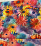 Yellow floral tie waist apron with three pockets, Half Apron - Image 5