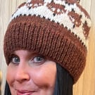 PDF Luxury Pure Wool Mr Foxy Beanie PDF Knitting Pattern