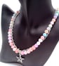 Pastel Marble Crystal, Chain & Stars Jewellery Set, Gift for Her, Mother's Day  - Image 6