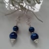 12.60cts Himalayan Blue Kyanite Sterling Silver Earrings